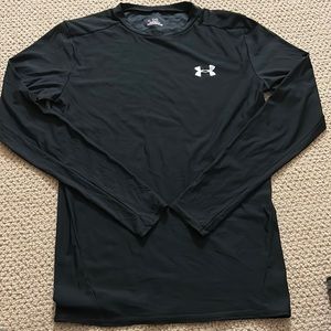 Black UnderArmour Fitted Long Sleeve